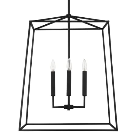 Capital Lighting Thea 4 Light 22" Wide Taper Candle Chandelier Matte Black