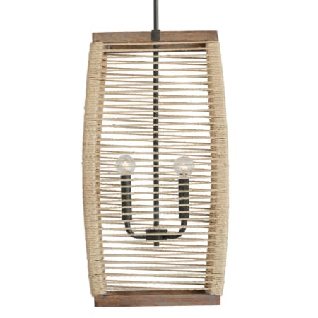 Capital Lighting Jacob 4 Light 14" Wide Pendant Grey Wash / Iron Silk