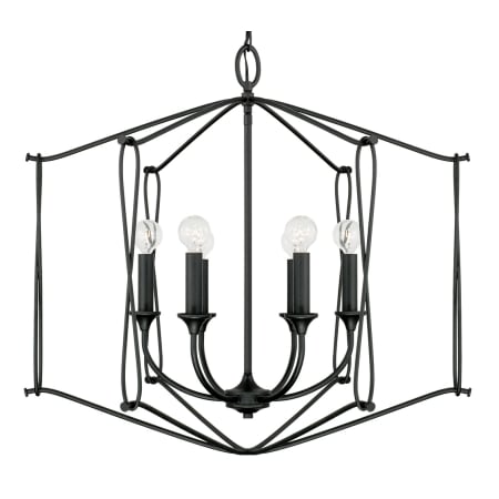 Capital Lighting Bentley 6 Light 28" Wide Pendant Black Iron
