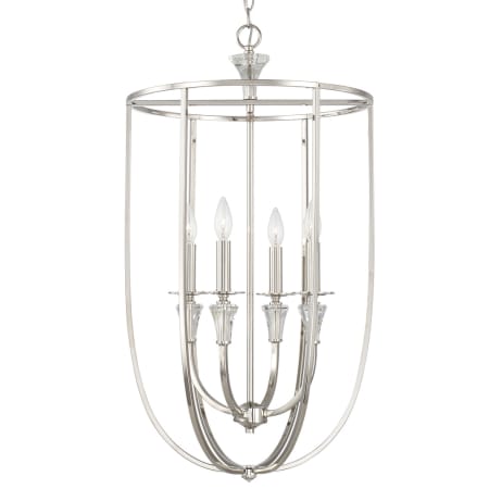 Capital Lighting Laurent 4 Light 18" Wide Crystal Pendant Polished Nickel