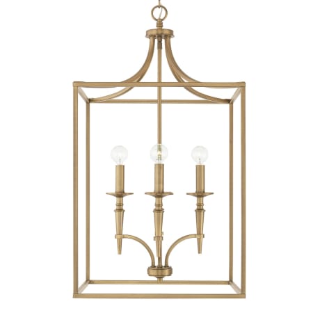 Capital Lighting Abbie 4 Light 18" Wide Pendant Aged Brass