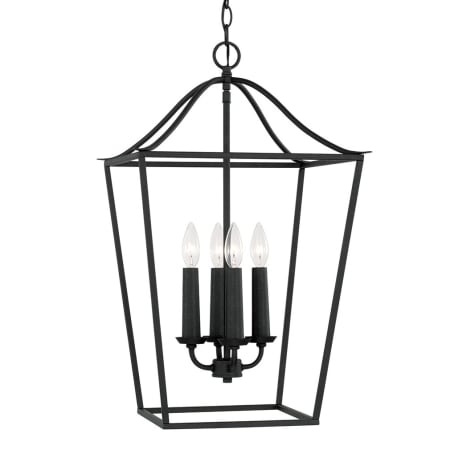Capital Lighting Grady 4 Light 16" Wide Taper Candle Pendant Black Iron
