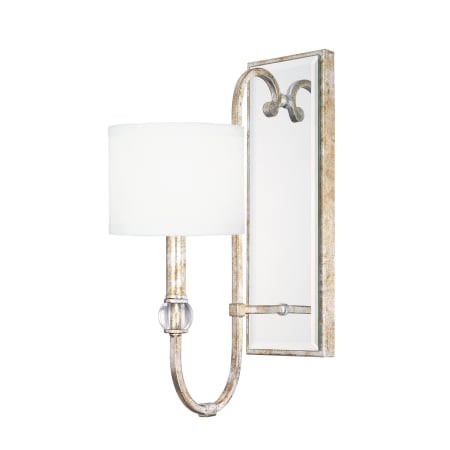 Capital Lighting Charleston 18" Tall Bathroom Sconce Silver / Gold Leaf