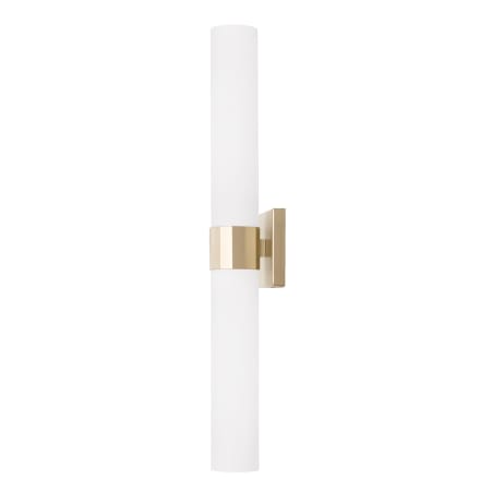 Capital Lighting Sutton 2 Light 5" Wide Bath Bar with Soft White Glass Shades Soft Gold