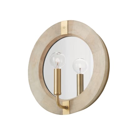 Capital Lighting Finn 12" Tall Wall Sconce White Wash / Matte Brass