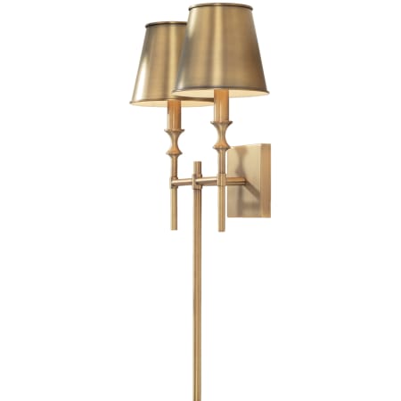 Capital Lighting Whitney 2 Light 26" Tall Wall Sconce Aged Brass