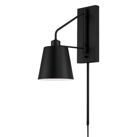 Capital Lighting Alden 25" Tall Hardwired or Plug-In Wall Sconce Matte Black