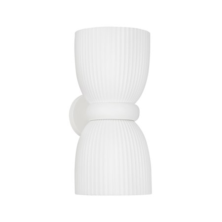 Capital Lighting Mallory 2 Light 17" Tall Wall Sconce Ceramic White