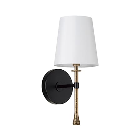 Capital Lighting Hollis 15" Tall Wall Sconce Matte Black / Hammered Gold
