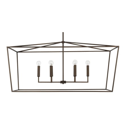 Capital Lighting Thea 6 Light 42" Wide Taper Candle Chandelier Oil Rubbed Bronze