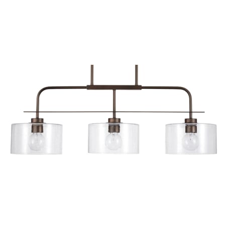 Capital Lighting 3 Light 12-1/4" Tall Linear Chandelier Bronze