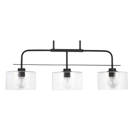 Capital Lighting 3 Light 12-1/4" Tall Linear Chandelier Matte Black