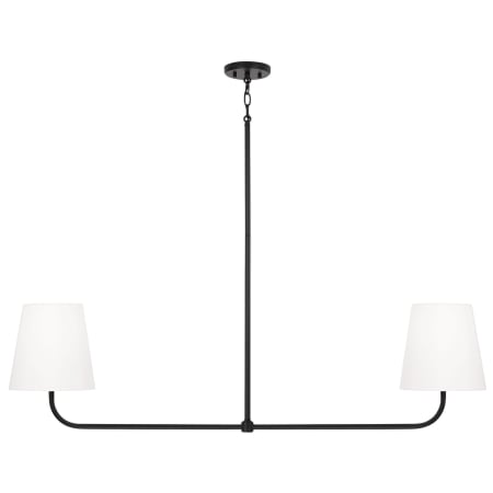 Capital Lighting Brody 2 Light 50" Wide Linear Chandelier Matte Black