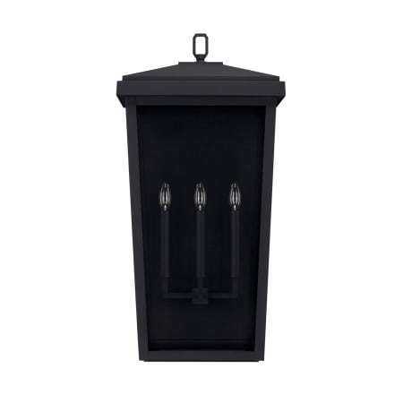 Capital Lighting Donnelly 3 Light 32" Tall Outdoor Wall Sconce Black
