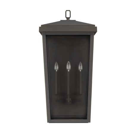Capital Lighting Donnelly 3 Light 32" Tall Outdoor Wall Sconce Oiled Bronze