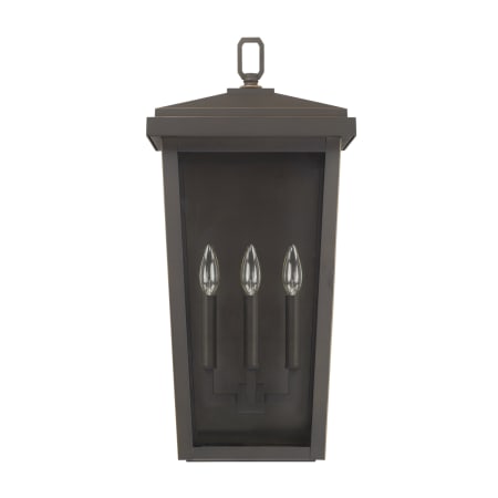 Capital Lighting Donnelly 3 Light 24" Tall Outdoor Wall Sconce Oiled Bronze