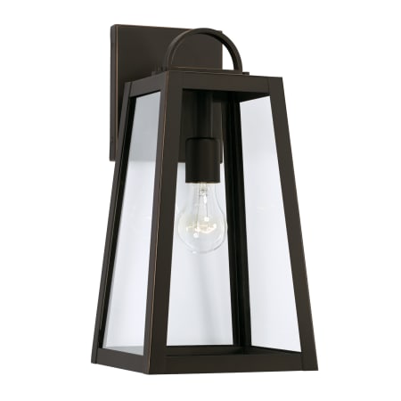 Capital Lighting Leighton 16" Tall Outdoor Wall Sconce with Medium E26 Bulb Base Oiled Bronze