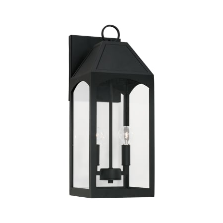 Capital Lighting Burton 2 Light 21" Tall Outdoor Wall Sconce Black