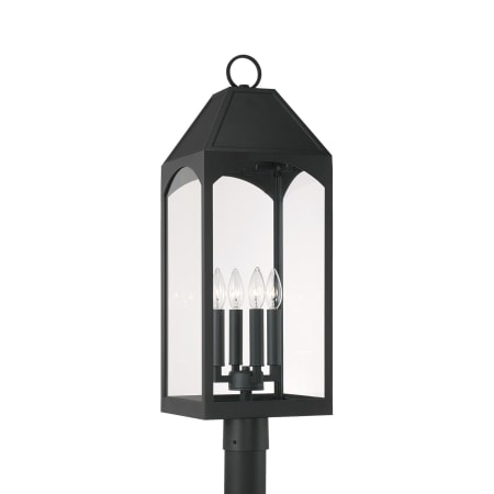 Capital Lighting Burton 4 Light 29" Tall Outdoor Single Head Post Light Black