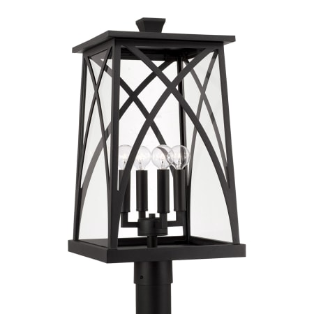 Capital Lighting Marshall 4 Light 22" Tall Outdoor Single Head Post Light Black