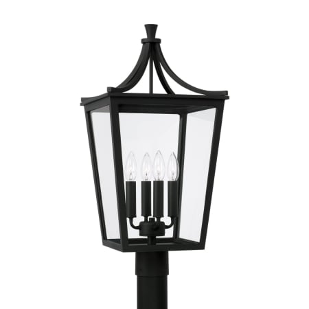Capital Lighting Adair 4 Light 25" Tall Post Light Black