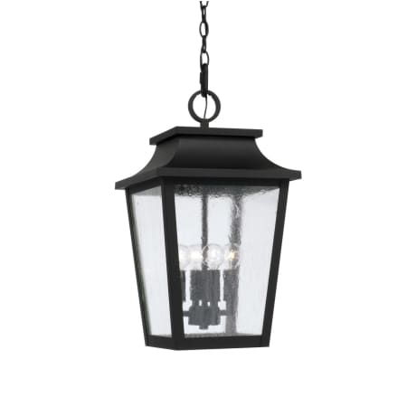 Capital Lighting Chandler 4 Light 12" Wide Outdoor Pendant Black