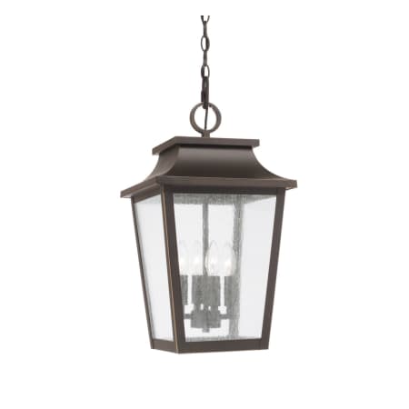 Capital Lighting Chandler 4 Light 12" Wide Outdoor Pendant Oiled Bronze