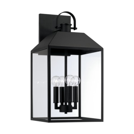 Capital Lighting Nelson 4 Light 22" Tall Outdoor Wall Sconce Black