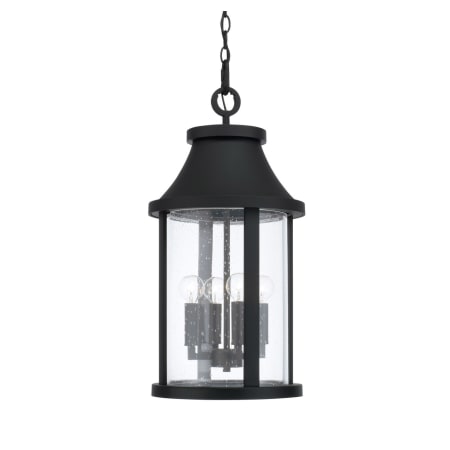 Capital Lighting Bridger 4 Light 12" Wide Outdoor Pendant Black