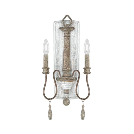 Capital Lighting Zoe 2 Light 20" Tall Wall Sconce French Antique
