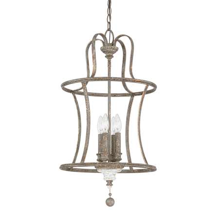 Capital Lighting Zoe 4 Light 15" Wide Pendant French Antique