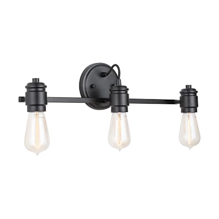 Capital Lighting Menlo 3 Light 21" Wide Bathroom Vanity Light Matte Black