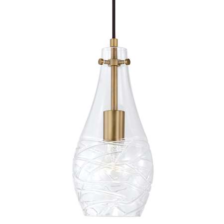 Capital Lighting Kier 6" Wide Mini Pendant Aged Brass