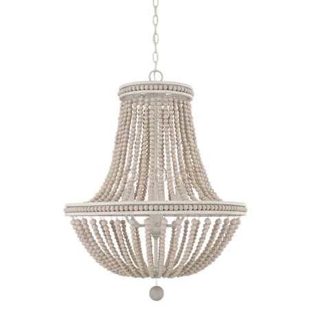 Capital Lighting Handley 6 Light 24" Wide Empire Chandelier Sand Dollar