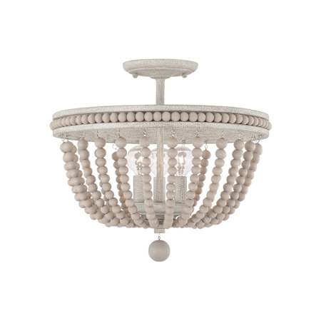 Capital Lighting Handley 3 Light 16" Wide Semi-Flush Bowl Ceiling Fixture Sand Dollar