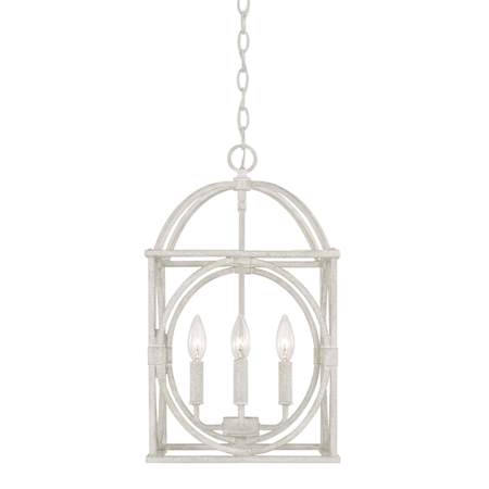 Capital Lighting Brea 3 Light 12" Wide Lantern Chandelier Sand Dollar