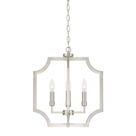 Capital Lighting Courtney 4 Light 16" Wide Candle Style Chandelier Brushed Nickel