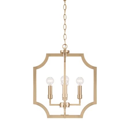 Capital Lighting Courtney 4 Light 16" Wide Candle Style Chandelier Matte Brass