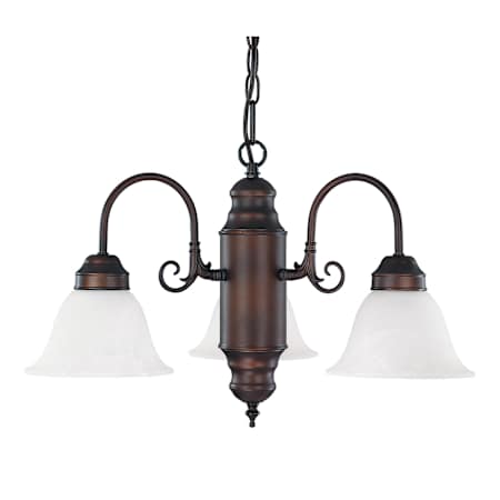Capital Lighting 3 Light 21" Wide Chandelier Burnished Bronze