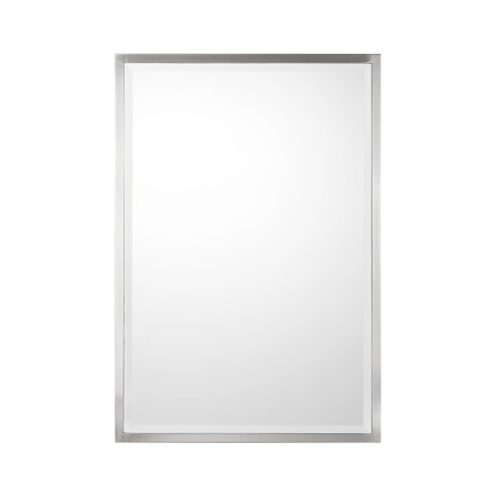Capital Lighting Mirrors 26" W x 38" H Rectangular Framed Accent Mirror Brushed Nickel