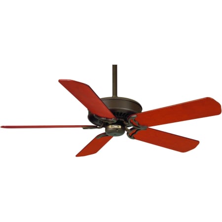 Oil Rubbed Bronze motor shown with Dark Cherry blades