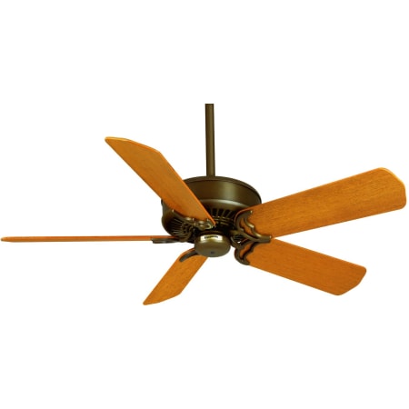 Oil Rubbed Bronze motor shown with Teak blades