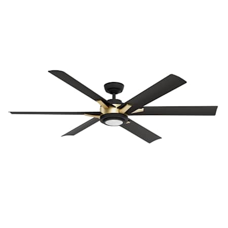 Casablanca Melia 65" 6 Blade Indoor / Outdoor LED Ceiling Fan Alturas Gold / Matte Black