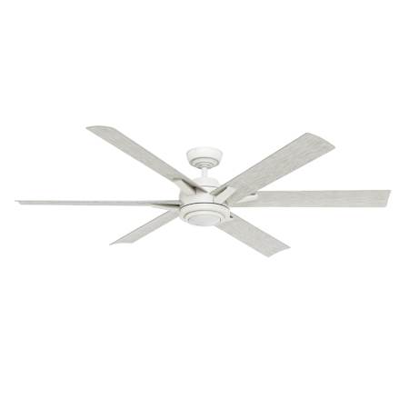 Casablanca Melia 65" 6 Blade Indoor / Outdoor LED Ceiling Fan Fresh White / White Washed Oak