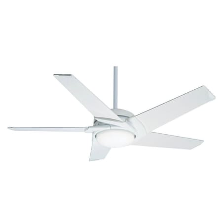 Casablanca Stealth 54 Inch Energy Star Indoor Ceiling Fan with WhisperWind Technology - Blades, Light Kit, and Remote Included Snow White