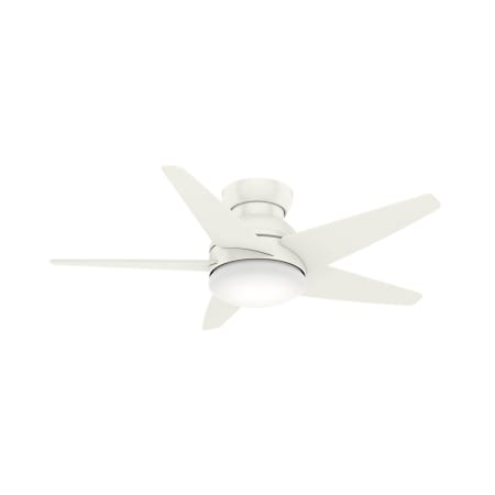 Casablanca Isotope 44" 5 Blade Low Profile Indoor Ceiling Fan - Integrated LED Light Kit and Wall Control Included Fresh White