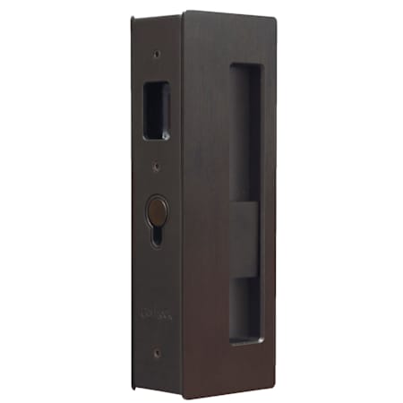 Cavilock Magnetic Latching Privacy Pocket Door Pull for 1-3/4 Inch Door Thickness Oil Rubbed Bronze