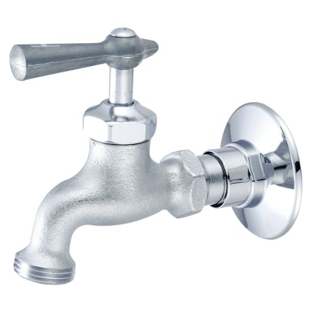 Central Brass Single Handle Wall Mounted Bathroom Faucet with Lever Handle Rough Chrome