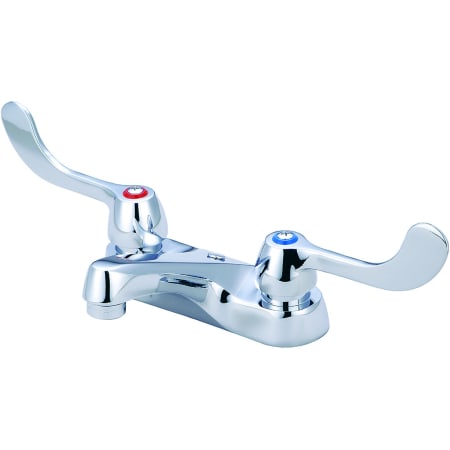 Central Brass 1.2 GPM Double Handle Deck Mounted Bathroom Faucet with Wrist Blade Handles Polished Chrome