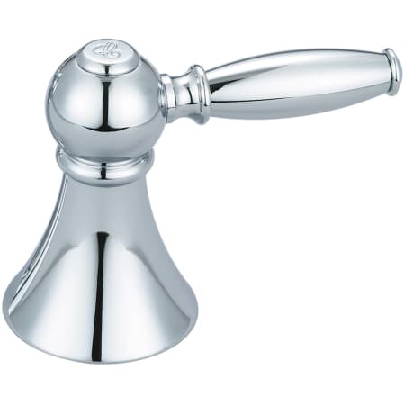 Central Brass Lever Handle - Cold Polished Chrome